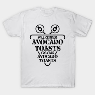 Avocado Toast Funny Cute Vegan Graphic Gift Fun Meme Slogan T-Shirt